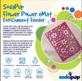 Load image into Gallery viewer, Flower Power Design eMat Enrichment Lick Mat