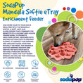 Load image into Gallery viewer, Mandala Softie eTray Enrichment Shallow Slow Feeder Dog Bowl with Suction Cups