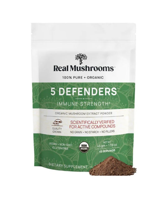 5 Defenders Mushroom Blend Powder - Immune Support