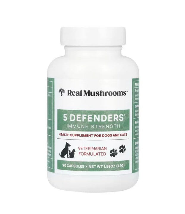 5 Defenders Organic Mushroom Blend Capsules - Immune Support