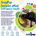Load image into Gallery viewer, Duckies Design eMat Enrichment Lick Mat With Suction Cups
