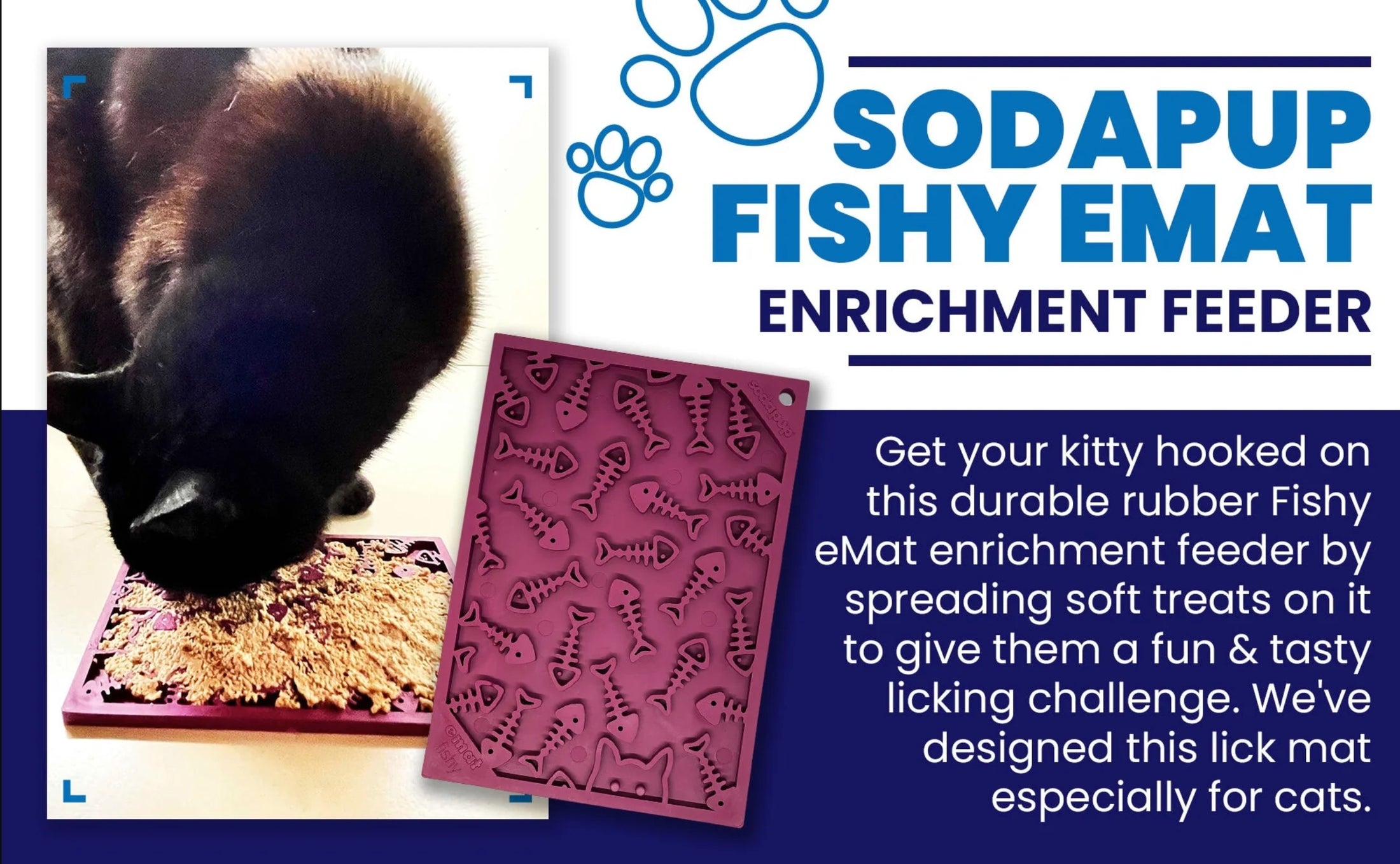 Fishy Design eMat Enrichment Lick Mat - small