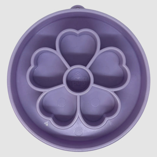 Flower Design eBowl Enrichment Slow Feeder Bowl for Dogs