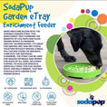 Load image into Gallery viewer, Garden Design eTray Enrichment Shallow Slow Feeder Dog Bowl
