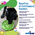 Load image into Gallery viewer, Garden Design eTray Enrichment Shallow Slow Feeder Dog Bowl
