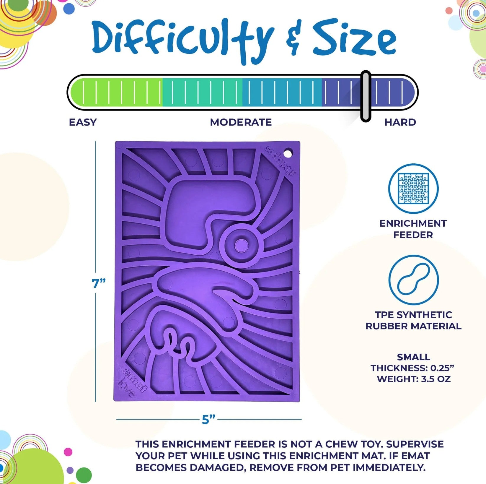 Groovy Love Design eMat Enrichment Lick Mat - small