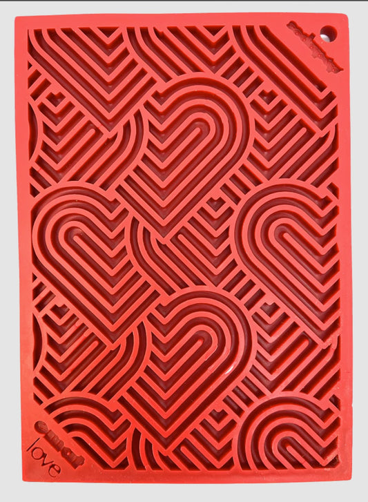 Heart Design "Love" eMat Lick Mat