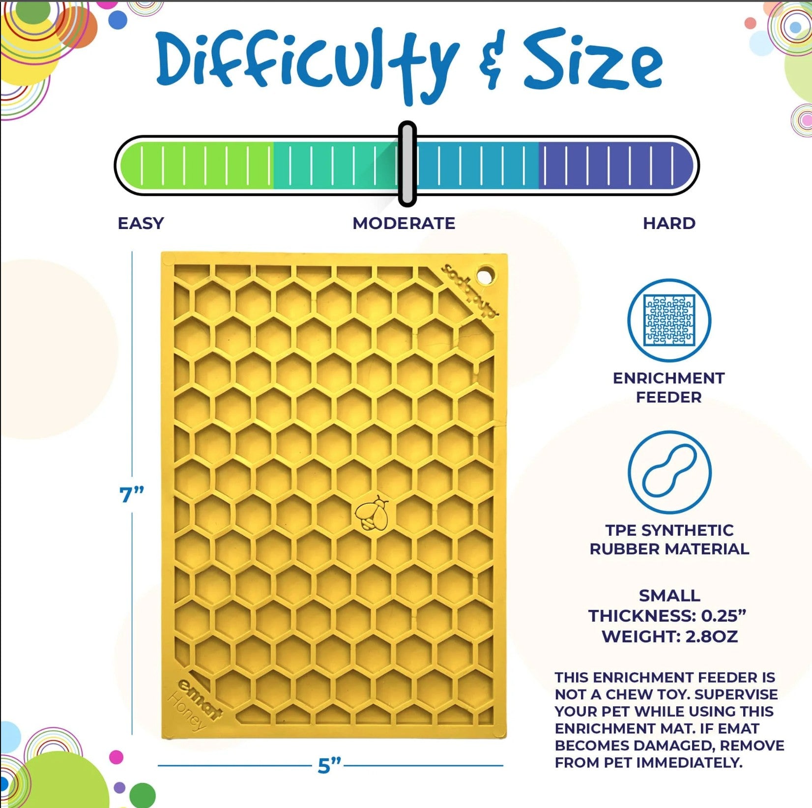 Honeycomb Design Emat Enrichment Lick Mat