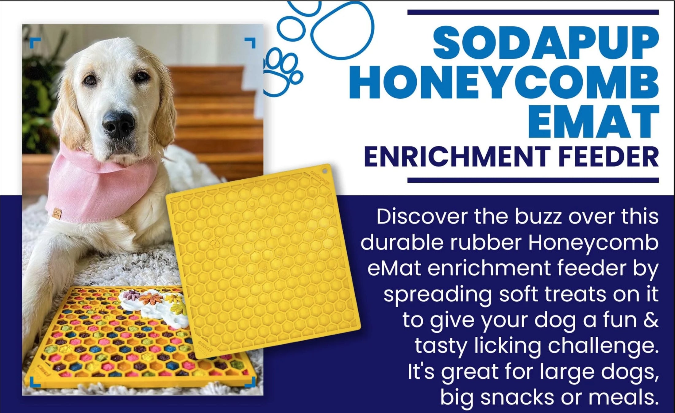 Honeycomb Design Emat Enrichment Lick Mat