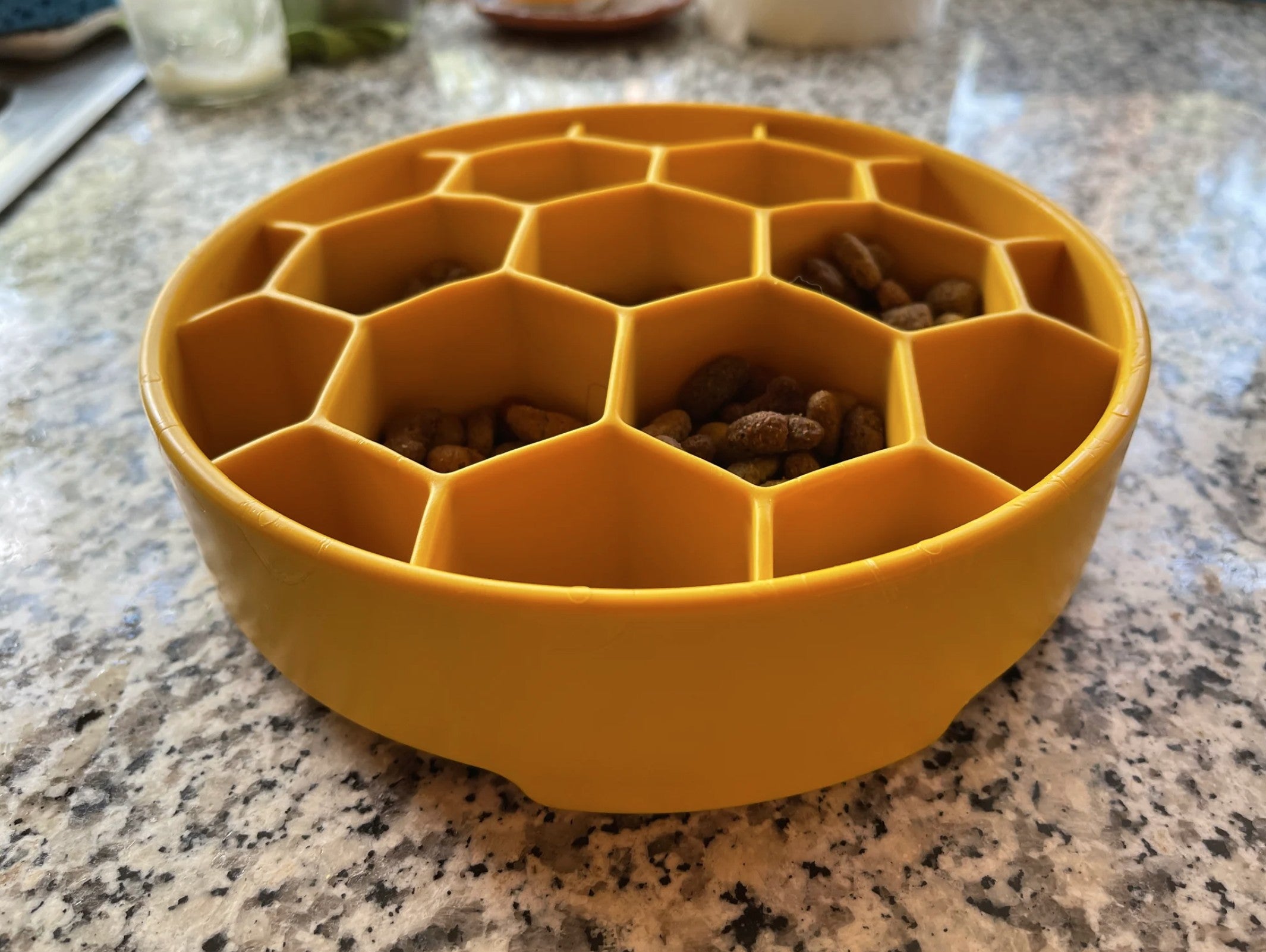 Honeycomb Design eBowl Enrichment Slow Feeder Bowl for Dogs