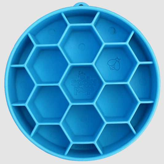 Honeycomb Design eBowl Enrichment Slow Feeder Bowl for Dogs