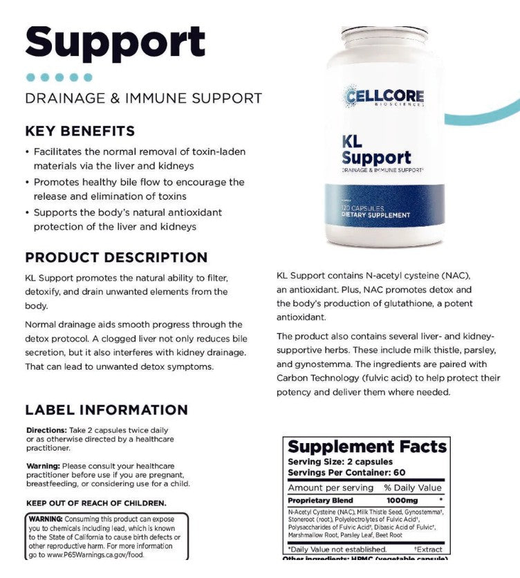 KL Support – with Milk Thistle and Marshmallow Root