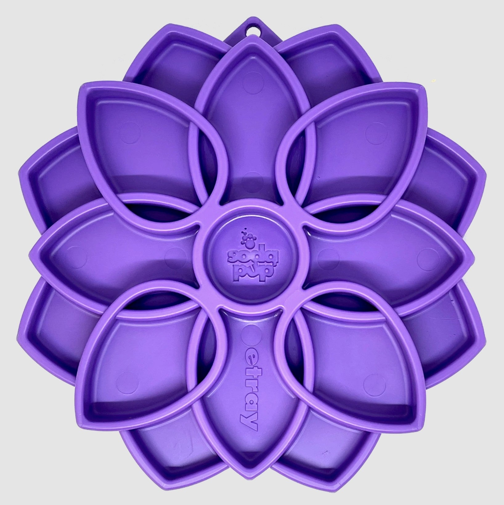 Mandala Design eTray Enrichment Shallow Slow Feeder Dog Bowl