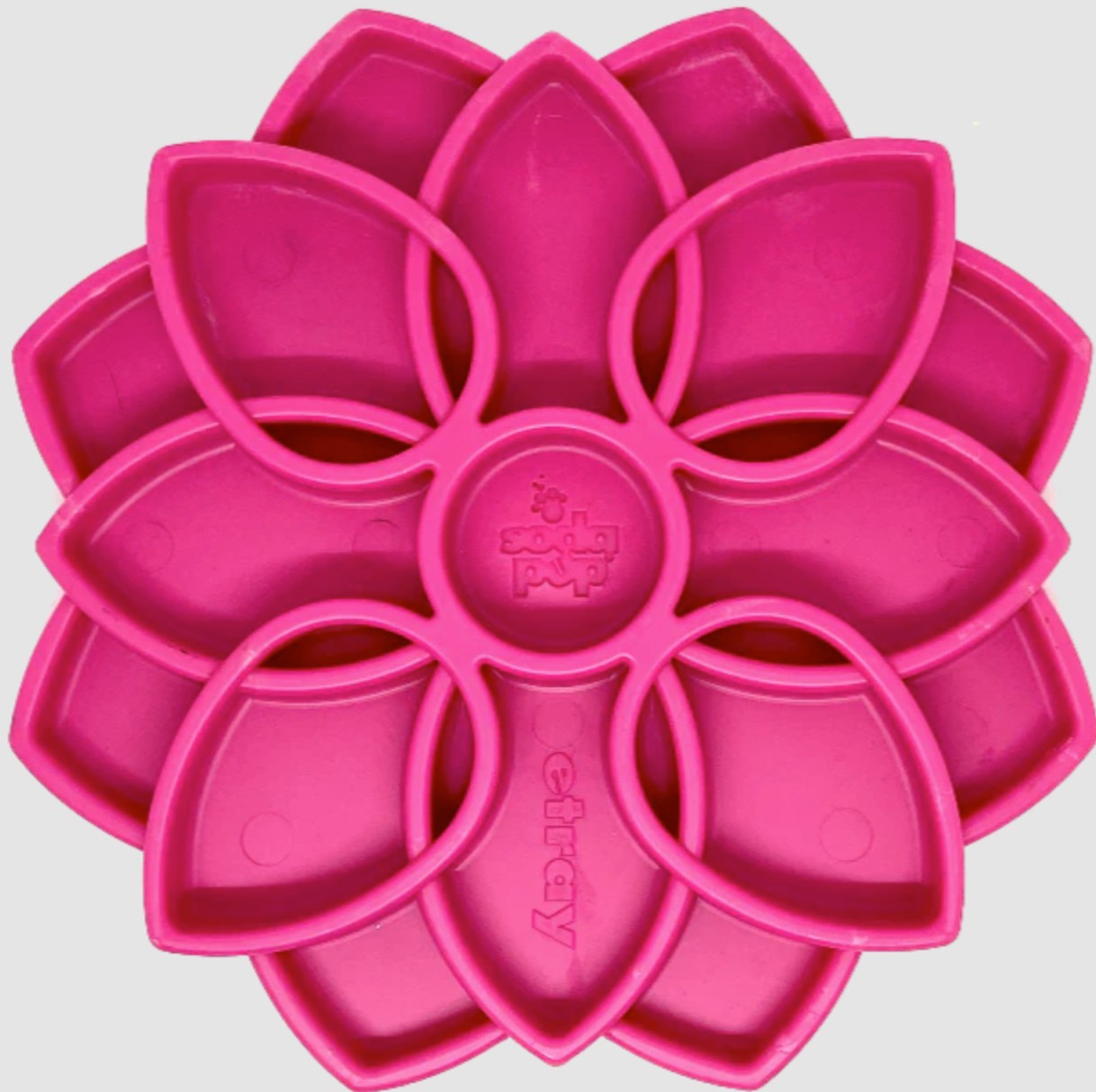 Mandala Design eTray Enrichment Shallow Slow Feeder Dog Bowl