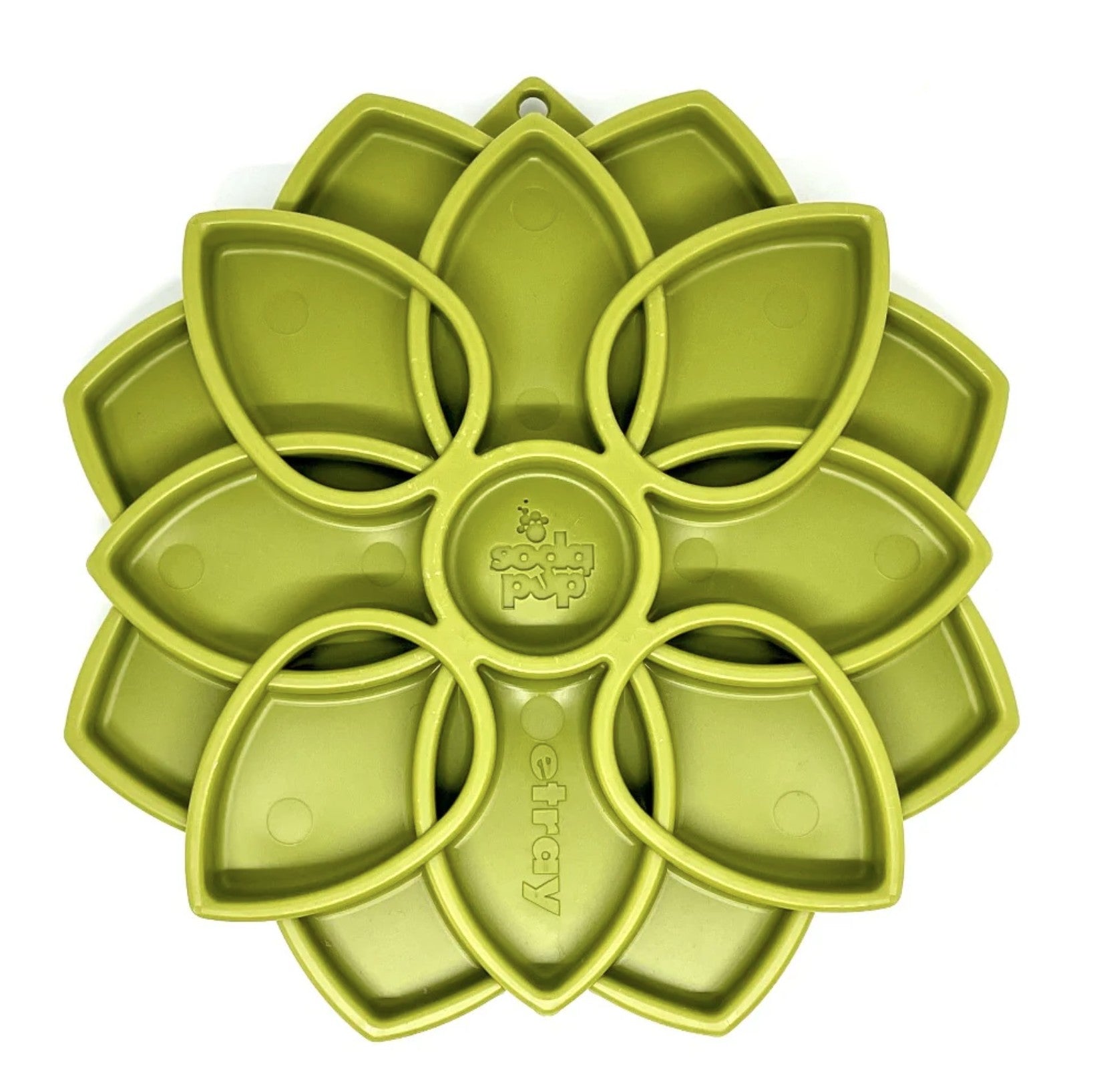 Mandala Design eTray Enrichment Shallow Slow Feeder Dog Bowl