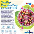 Load image into Gallery viewer, Mandala Design eTray Enrichment Shallow Slow Feeder Dog Bowl
