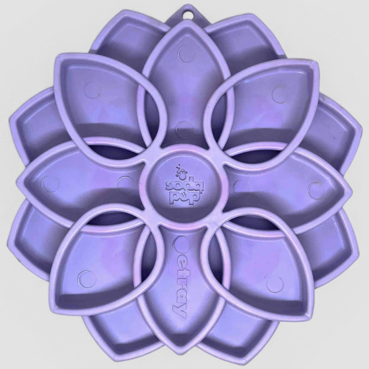 Mandala Softie eTray Enrichment Shallow Slow Feeder Dog Bowl with Suction Cups