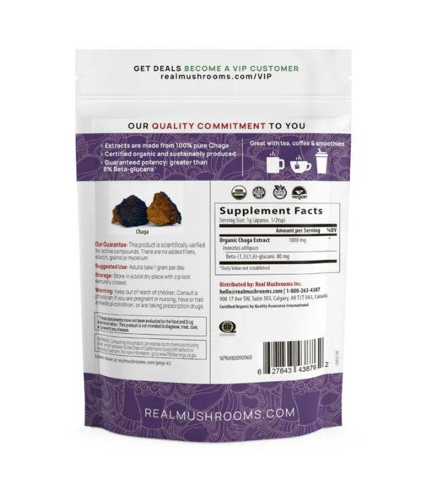 Organic Chaga Mushroom Powder for Pets (60 g)