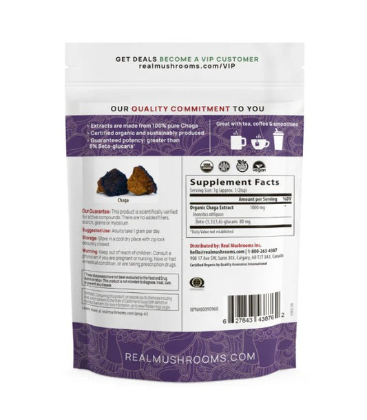 Organic Chaga Mushroom Powder for Pets (60 g)