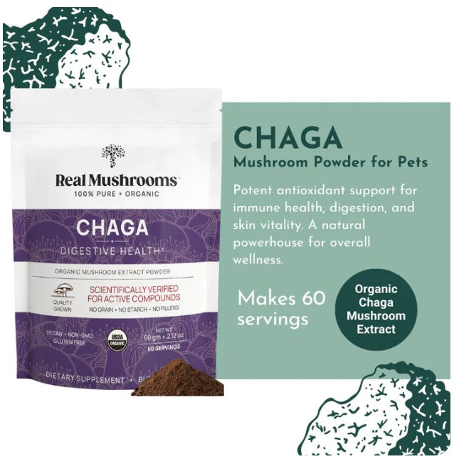 Organic Chaga Mushroom Powder for Pets (60 g)