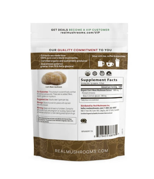 Organic Lion’s Mane Mushroom Powder for Pets