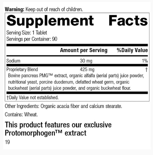 Pancreatrophin PMG®, 90 Tablets