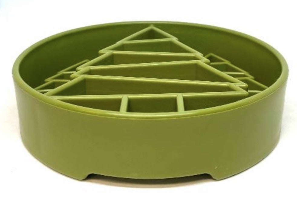 Pine Tree Design eBowl Enrichment Slow Feeder Bowl for Dogs