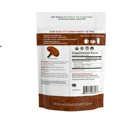 Reishi Mushroom Powder for Dogs & Cats (45 g) - Longevity