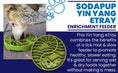 Load image into Gallery viewer, Sun and Moon Design eTray Enrichment Shallow Slow Feeder Dog Bowl
