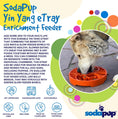 Load image into Gallery viewer, Sun and Moon Design eTray Enrichment Shallow Slow Feeder Dog Bowl
