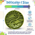 Load image into Gallery viewer, Sun and Moon Design eTray Enrichment Shallow Slow Feeder Dog Bowl
