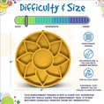 Load image into Gallery viewer, Sunflower Design eTray Enrichment Shallow Slow Feeder Dog Bowl
