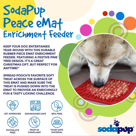 Tree Design "Peace" eMat Enrichment Lick Mat