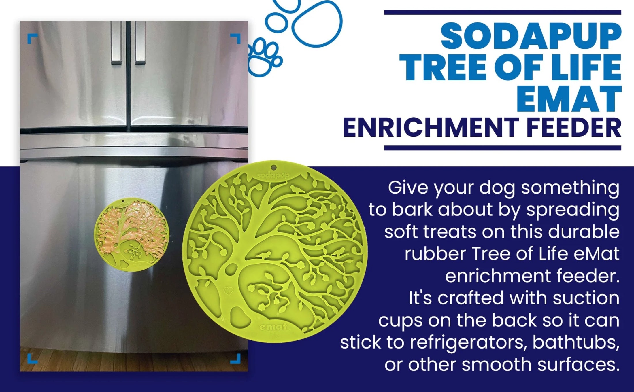 Tree of Life Design eMat Enrichment Lick Mat With Suction Cups