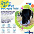 Load image into Gallery viewer, Tulip Design eMat Enrichment Lick Mat With Suction Cups
