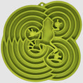 Load image into Gallery viewer, Water Frog Design eTray Enrichment Shallow Slow Feeder Dog Bowl
