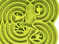 Load image into Gallery viewer, Water Frog Design eTray Enrichment Shallow Slow Feeder Dog Bowl
