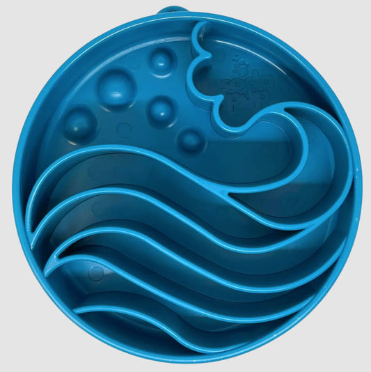 Wave Design eBowl Enrichment Slow Feeder Bowl for Dogs