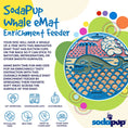 Load image into Gallery viewer, Whale Design eMat Enrichment Lick Mat With Suction Cups
